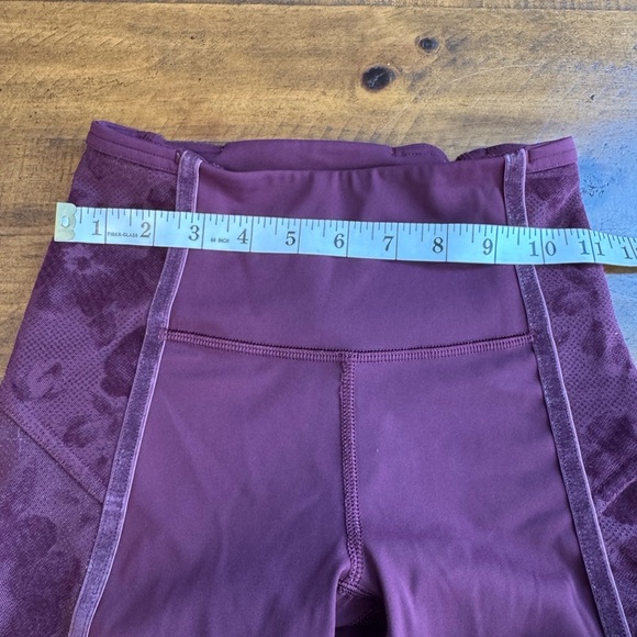 Lululemon Wunder Under Crop High-Rise *Flocked Dark Adobe Scatter Floral - Picture 7 of 10